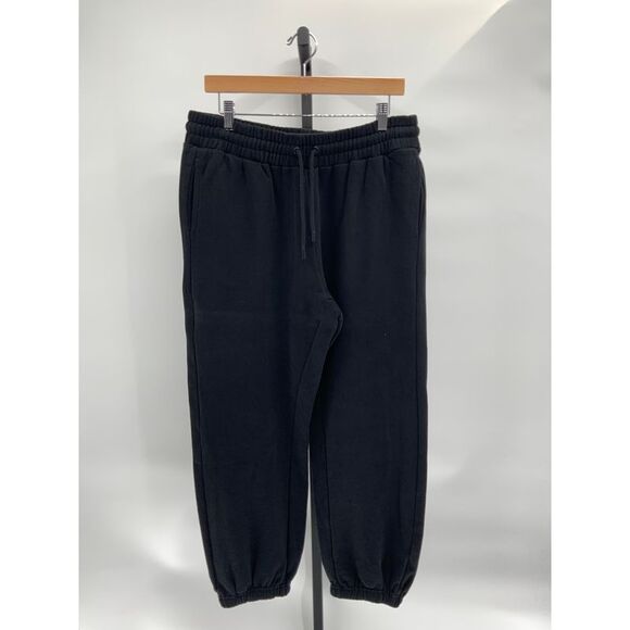 Quince Pants - Quince Womens Organic Heavyweight Fleece Boyfriend Sweatpants - Black L